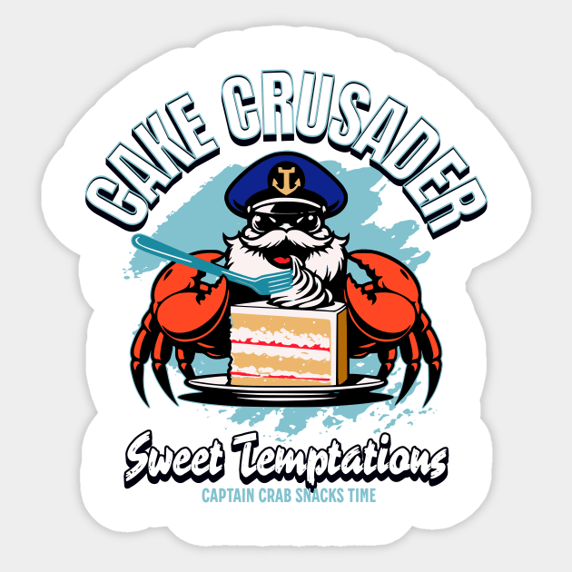 Captain crab Sticker by Graffik-Peeps